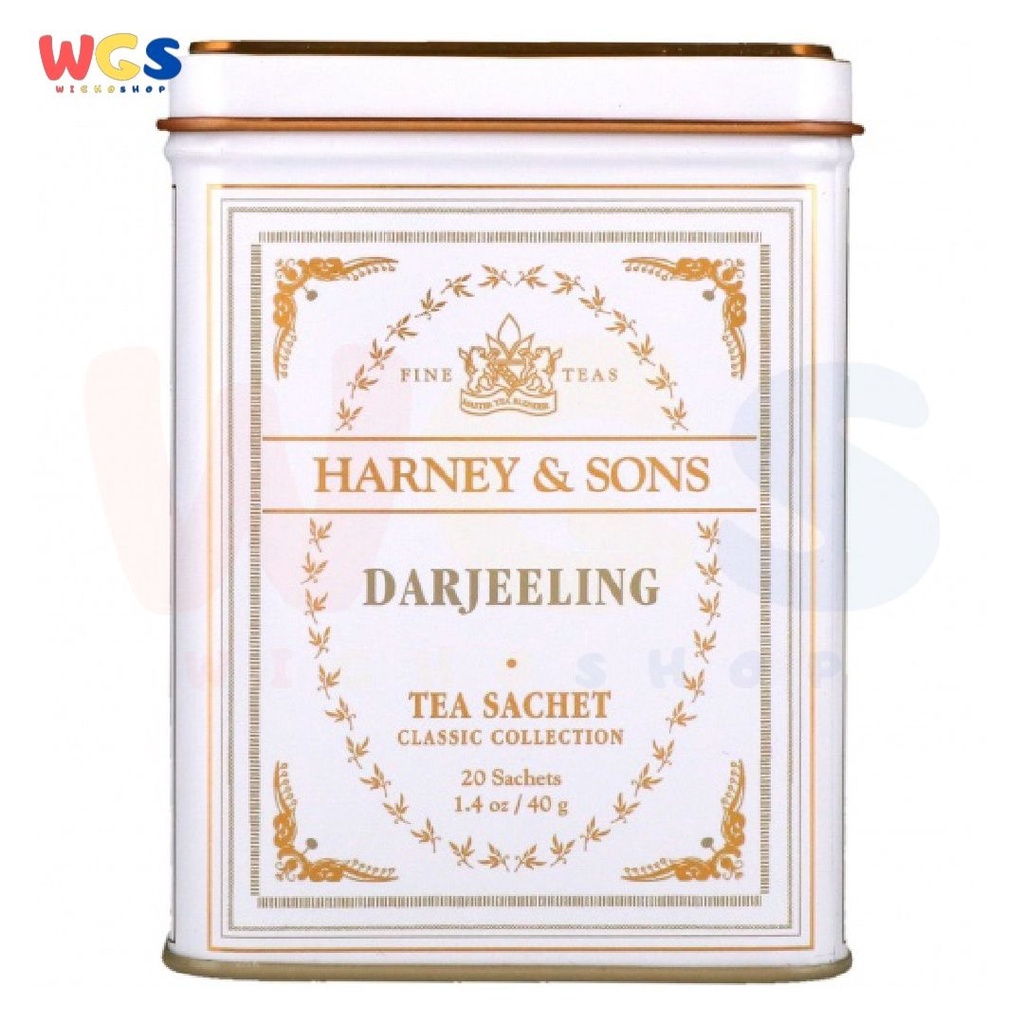 Harney &amp; Sons Darjeeling Fine Tea Classic Tin 20 Sachets 40gr