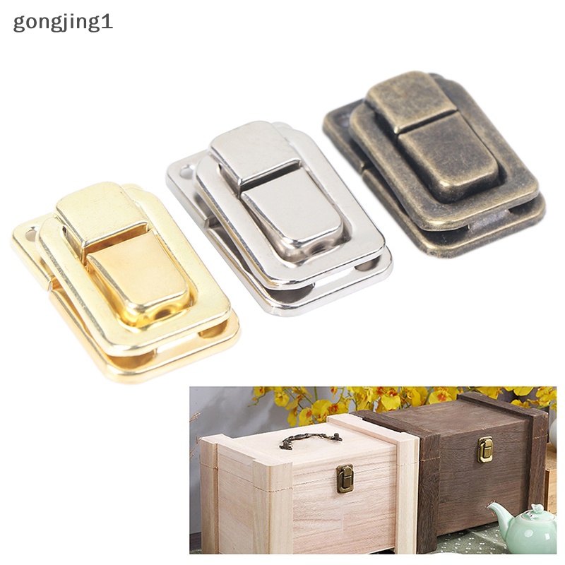 Ggg Small Wine Chest Case Gift Box Toggle Latch Koper Kunci Pengait Hardware ID