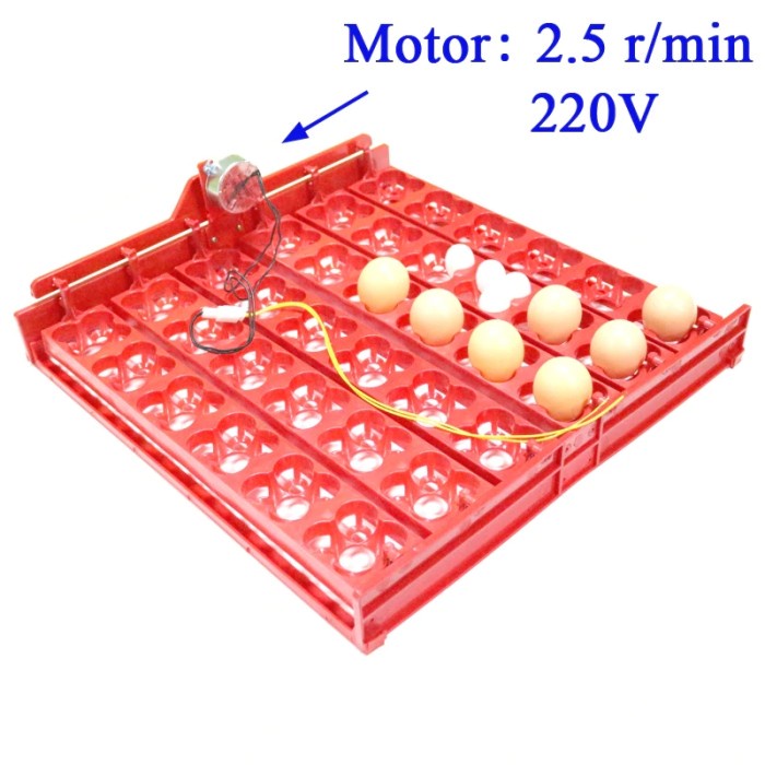 36/144 Egg Tray Motor Rak Pemutar Penetas Telur Mesin Tetas Inkubator ADL27