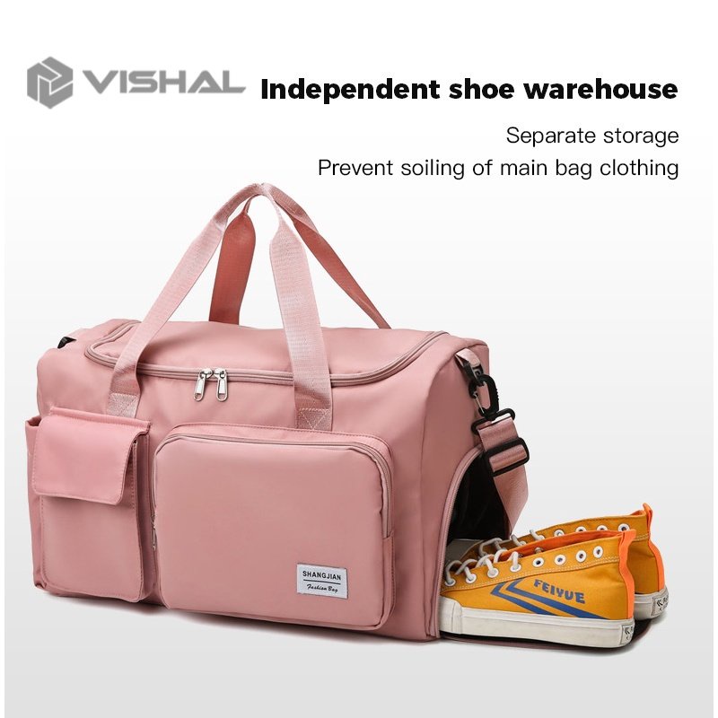 VISHAL Tas Travel Jumbo Waterproof/Import High Quality/Tas Olahraga/Tas Serbaguna VS-124