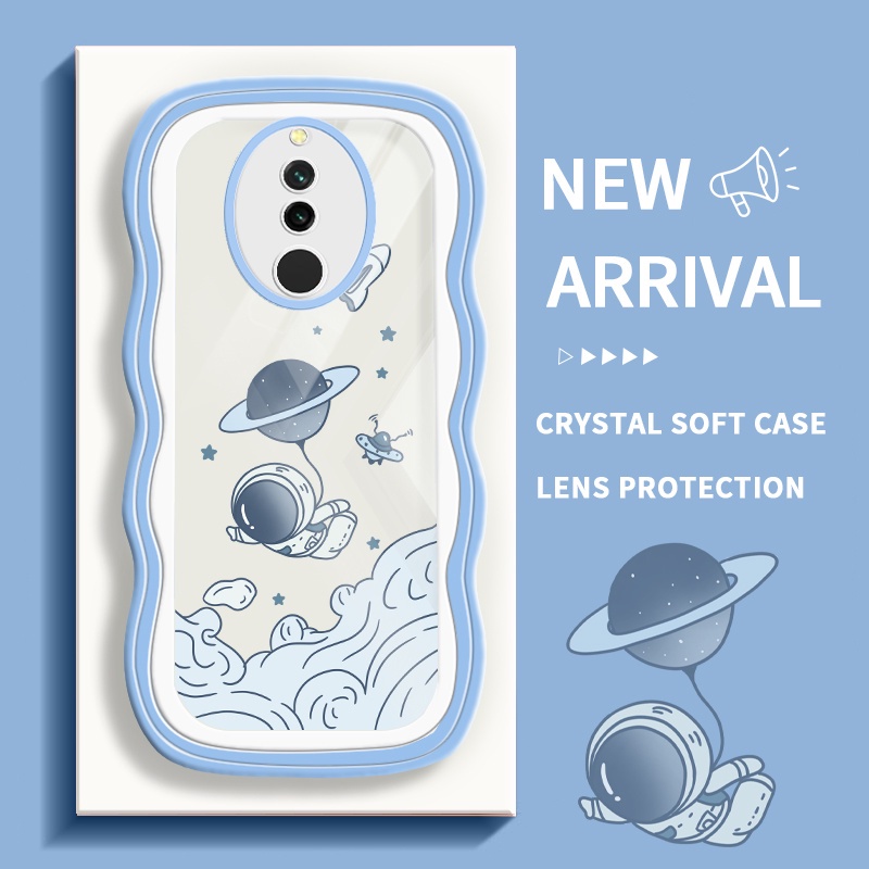 KOMEY Casing Untuk For Xiaomi For Redmi 8 8A Dual 8A Pro Softcase Kartun Astronot Transparan Case Si