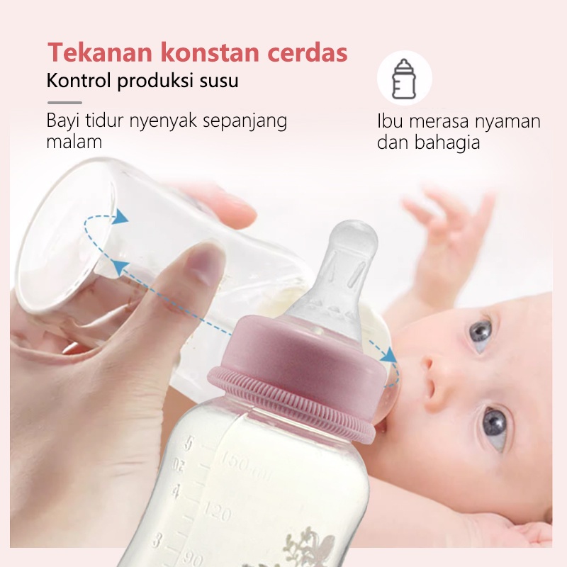 Botol Susu Dot Nipple 150ml Standard Bottle FREE Botol Dot Sillicone Nipple Botol Susu Bayi Assorted Standard Breastmilk Botol AB-16