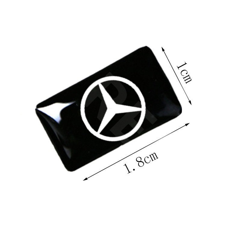 10pcs 3D Stiker Mobil Setir Pintu Jendela Saklar Tombol Lencana Dekorasi Aksesoris Mobil Untuk Mercedes Benz EQE EQC W207 W211 W205 W212 W204 W220 W206 W124 W213 W218 W222