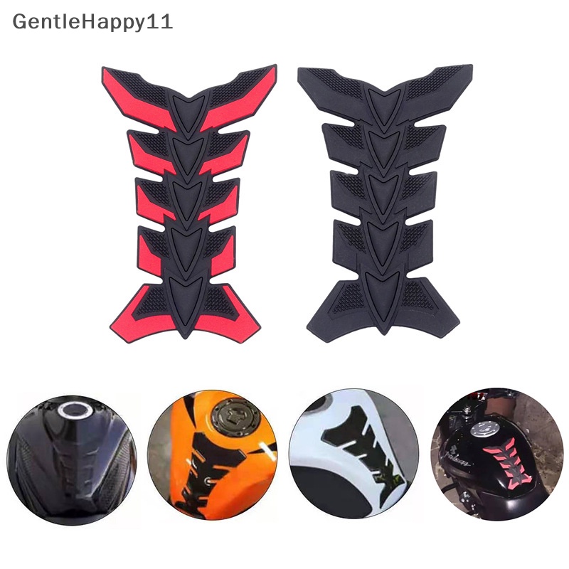 Gentlehappy Stiker Motor 3D Karet Bahan Bakar Gas Oil Pad Pelindung Cover Sticker id