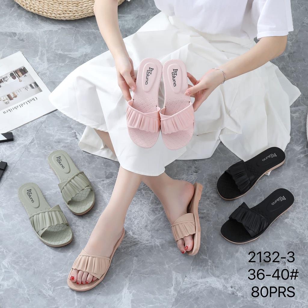 Sandal Jelly Karet Slop Teplek Wanita motif renda import LLS 2132-3 36-40