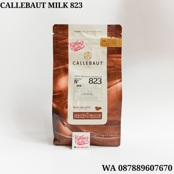 

Ready- 500 GRAM CALLEBAUT MILK CHOCOLATE COUVERTURE 33,6% - 823 COKELAT SUSU