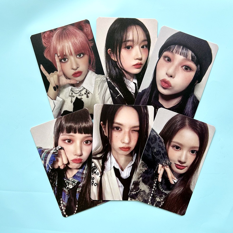 6pcs/set NMIXX 1st Mini Album EXPERGO Photocards Kartu Lomo Kpop Postcards Collection