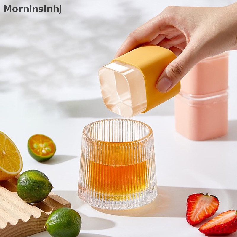 Mornin Cetakan Es Dengan Tutup Yang Dapat Dilepas Bentuk Persegi Besar Ice Maker Reusable Silicone Ice Tray Untuk Cocktail Whiskey DIY Bar Tool id