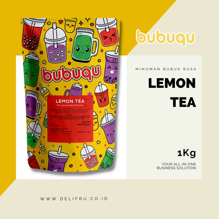 

N.E.W Bubuqu Powder Drink Lemon Tea - Bubuk Minuman Teh Lemon 1 Kg