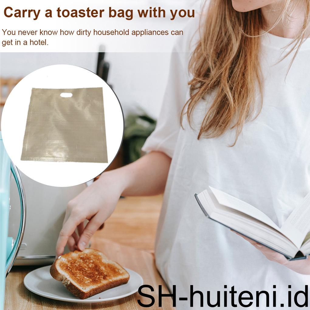 5buah Kantong Pemanggang Roti Anti Lengket Reusable Tahan Panas Sandwich Kue Kering Baking Fiberglass Paper Liners Pastry Makanan Ringan Alat