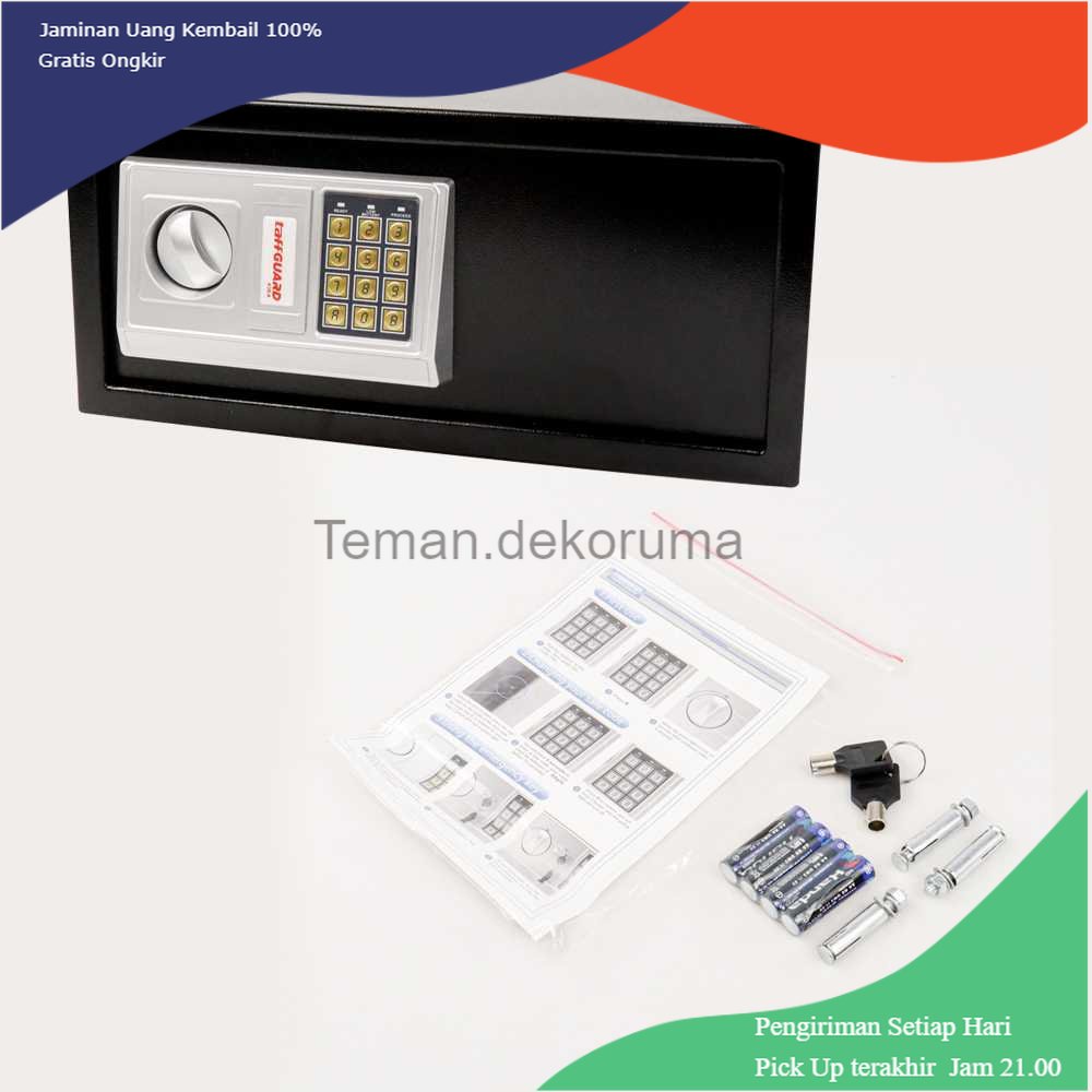 TD - DPR TaffGUARD Kotak Brankas Hotel Safety Box Password 43x35x20cm - 43EA