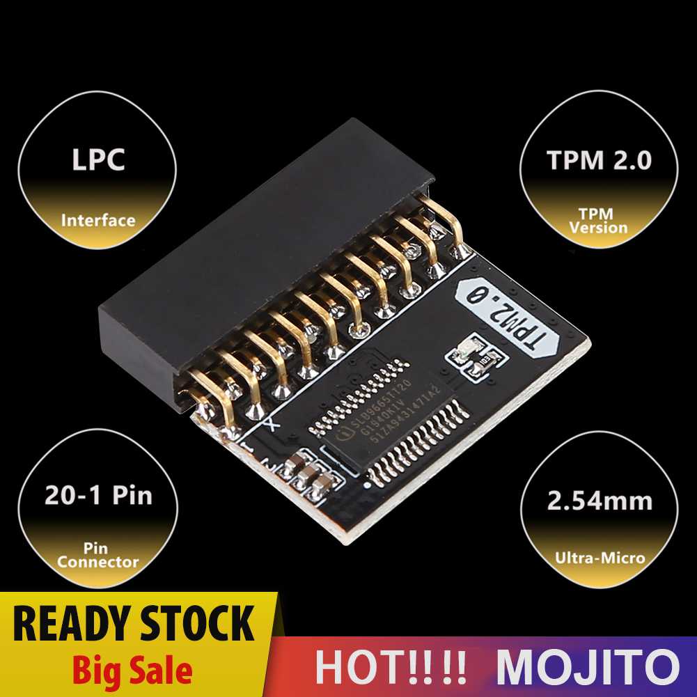 Modul Keamanan Enkripsi TPM 2.0 Kartu Motherboard 20pin 4gb Untuk Sistem WIN11