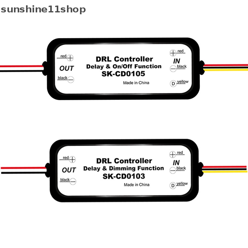 Sho 1Pc DRL Controller Auto Mobil LED Siang Hari Berjalan Lampu Relay Harness Dimmer N