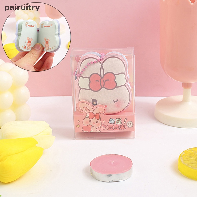 Prt 80sheets /set Kartun Kelinci Stress Relief Post-it Notes Deion Lembut Portabel Memo Stiker Kreatif Lucu Stationary PRT