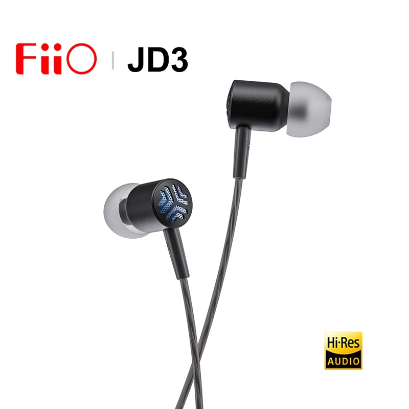 Fiio JadeAudio JD3 Dynamic Driver In-Ear Earphone IEM HiFi Audio Music Earbuds Bass Headset Dengan MIC HD Stainless Steel Shell