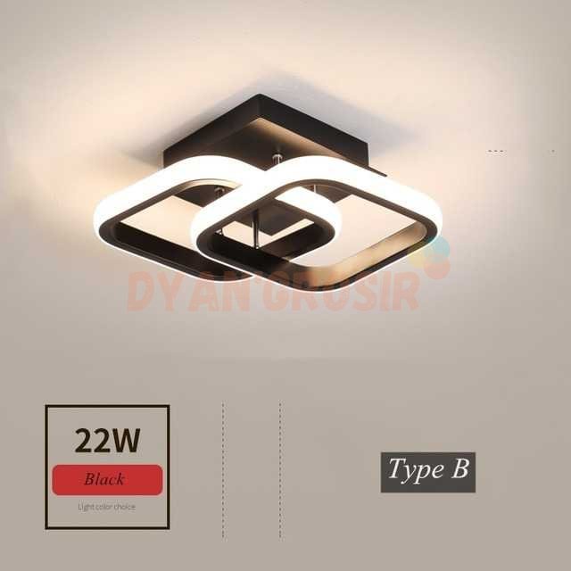

KAGU Lampu LED Plafon Ceiling Light Tri-color 22W 24x20cm - KG8021