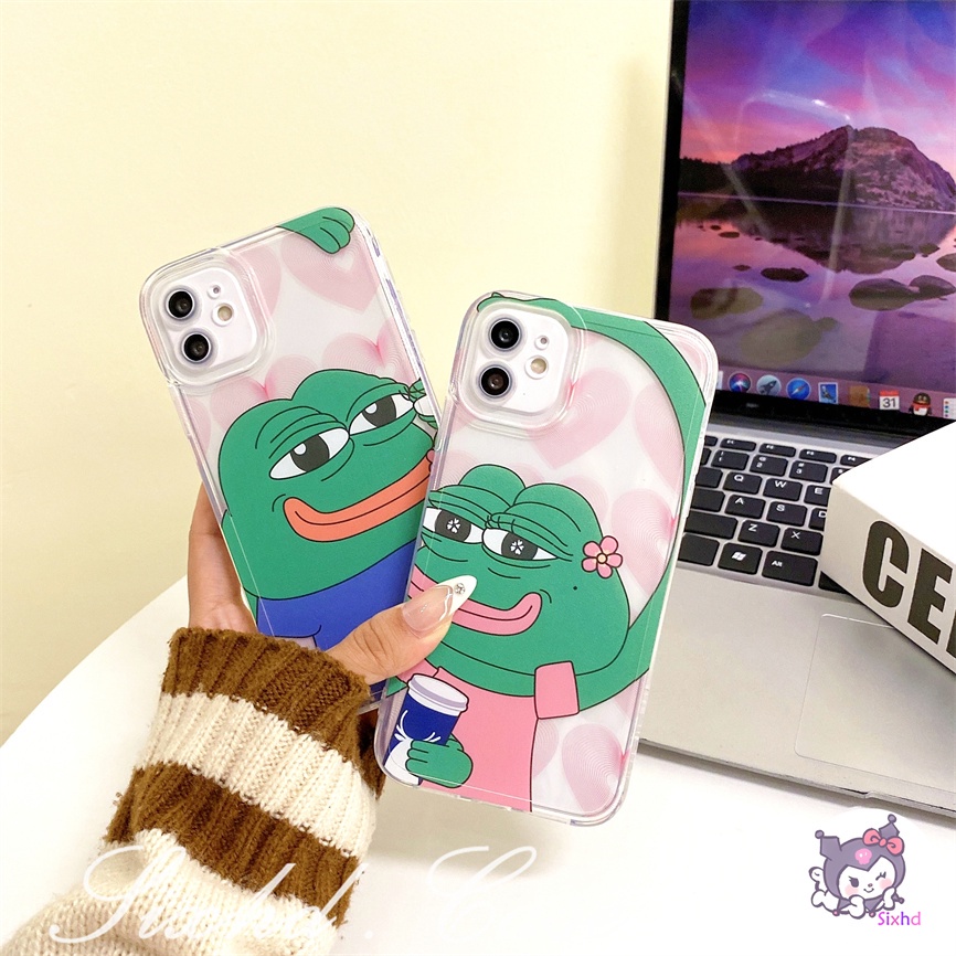 Redmi 12C 10C 10A 10 Note 12 11 11s 10 9 8 7Pro 9T 9C 9A 9 A1 Xiaomi 12 11 Lite 11T 10T Poco F3 M3 M4 F3 X3 X4Pro Lovers Funny Cute Little Frogs Silicon Phone Case Lembut TPU Shockproof Cover