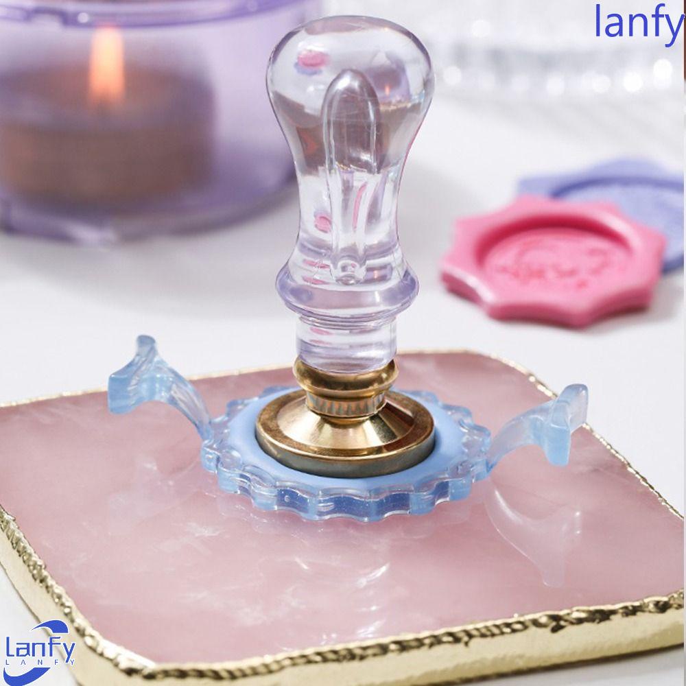 Lanfy Wax Sealing Holder Kreatif 2.5 cm Amplop Engagement Scrapbooking Undangan Rekening Tangan Wax Sealing Shaper Ring