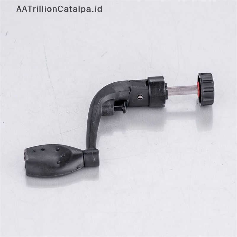 Aatrillioncatalpa 1PC Folding Rocker Arm Crank Handle Pengganti Gulungan Pancing Retrofit ID