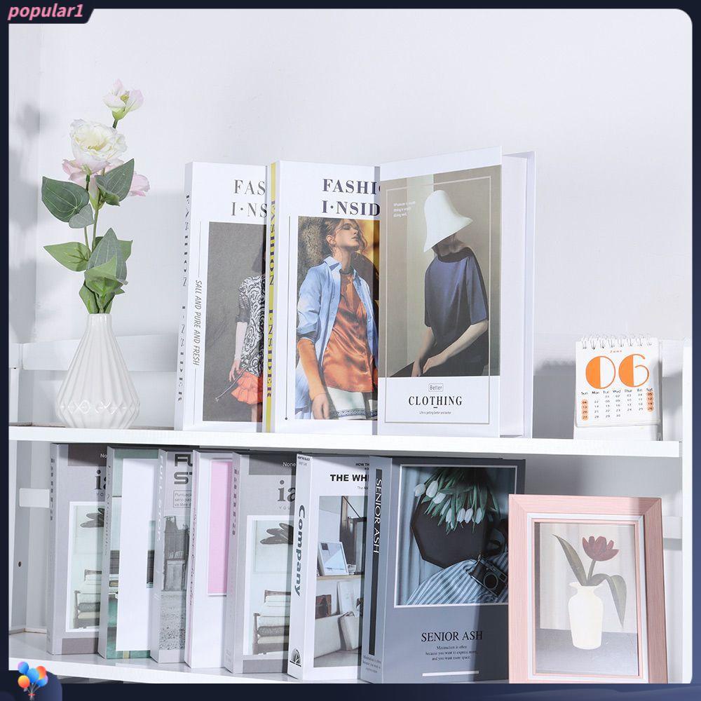 Populer Kotak Buku Palsu Fashion Lembut Dekorasi Properti Foto Props Book