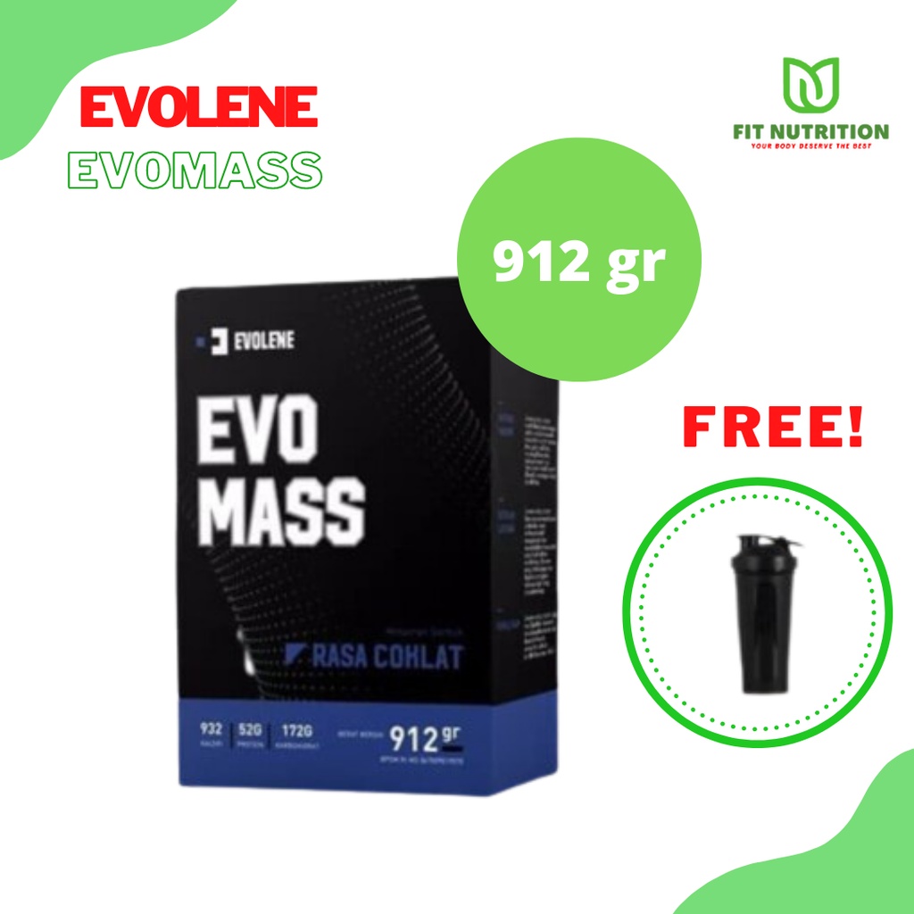 EVOMASS EVOLENE 912gr Evo Mass Gainer Whey Protein Evolene Medan