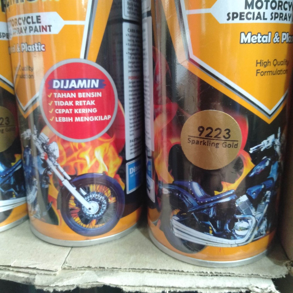 Pilok pilox Cat Diton Premium Sparkling Gold 9223 400cc Emas Gold vg 9223 400cc cat semprot diton premium