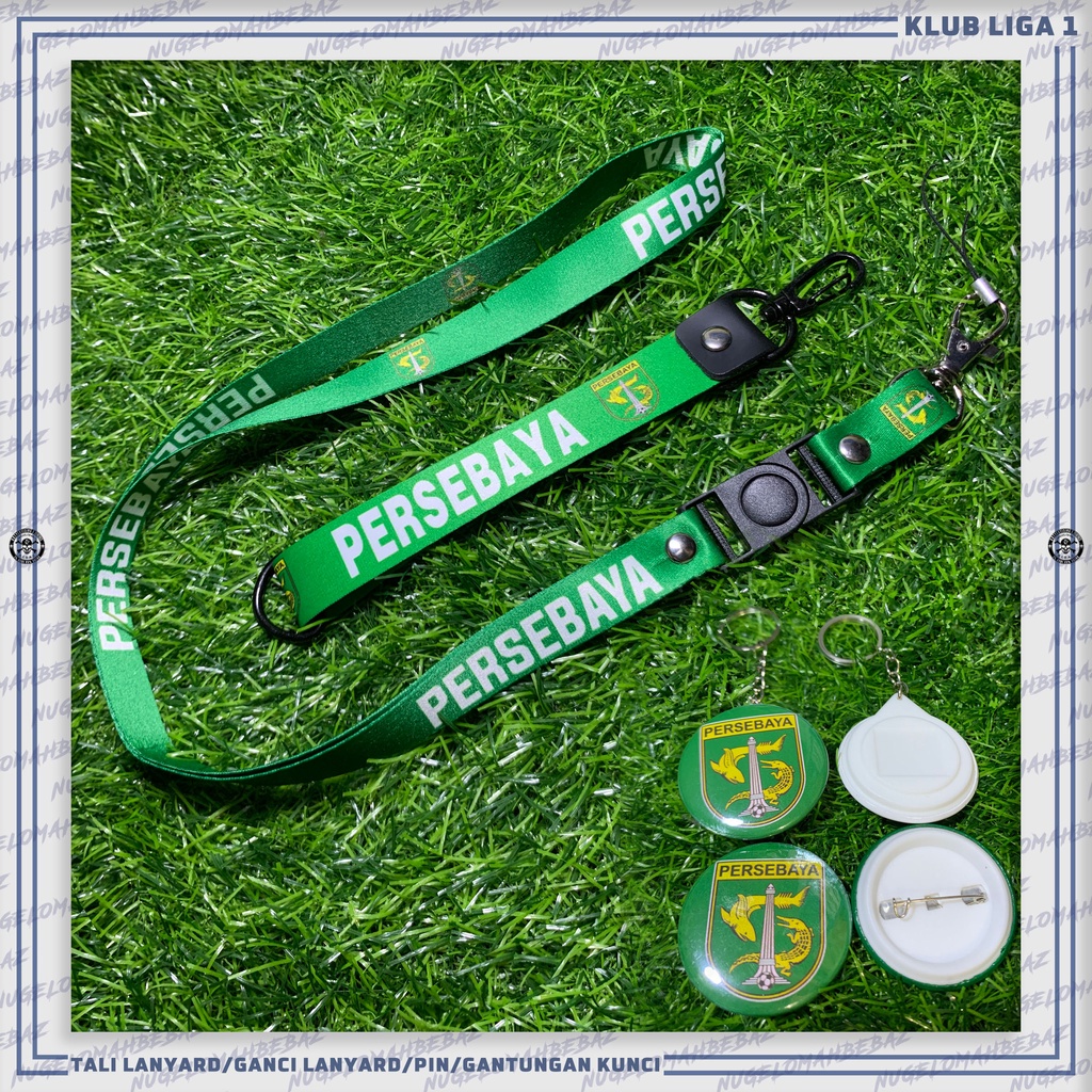 

TALI LANYARD/GANCI/PIN/GANTUNGAN KUNCI/HP/KLUB LIGA 1 - PERSEBAYA