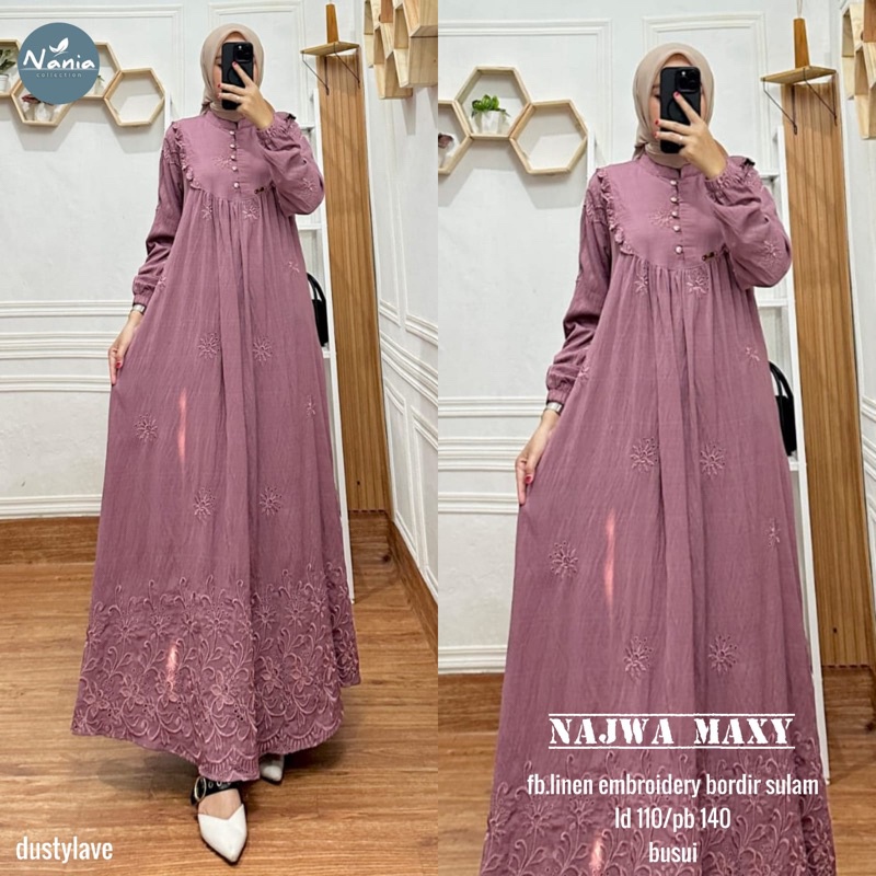 NAJWA MAXY ORI NANIA | Linen Embroidery bordir sulam