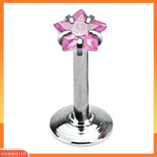 [WOD] Pentagram Wanita Telinga Tulang Rawan Stud Earring Barbel Perhiasan Tindik Tubuh Charm