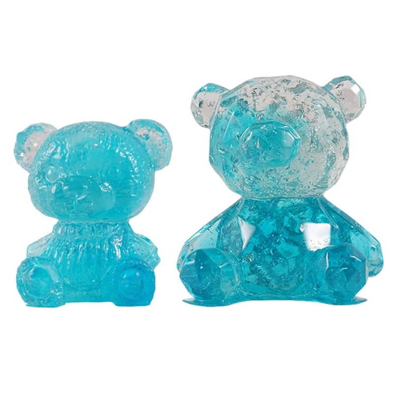 Siy Geometris Beruang Cetakan Resin 3D Teddy Bear Silicone Mold DIY Desktop Ornaments Mold Candle Mold Untuk Resin Art Home Deco