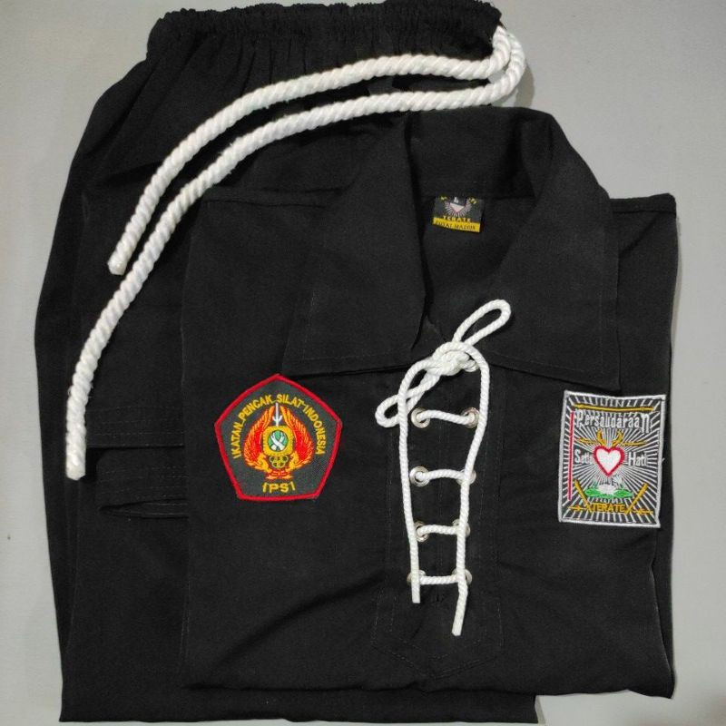 SERAGAM SAKRAL PSHT-SAKRAL WARGA JET BLACK PSHT- SAKRAL WARGA PSHT BLACK JET-SETELAN SAKRAL BLACKJET