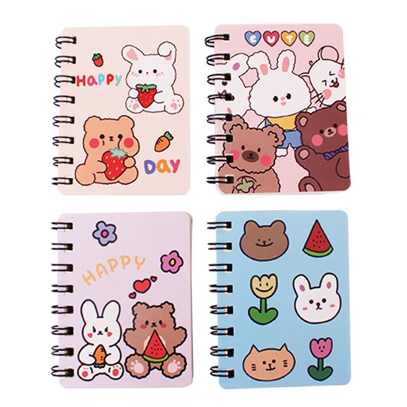 4pcs Notebook Buku Catatan Tulis Kecil Notepad Kantong GM-ST0371