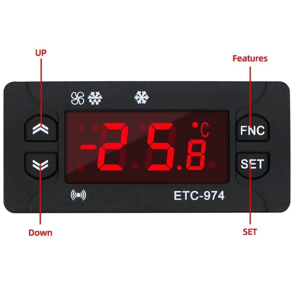 TOP Digital Temperature Controller 220V Kulkas NTC Thermoregulator