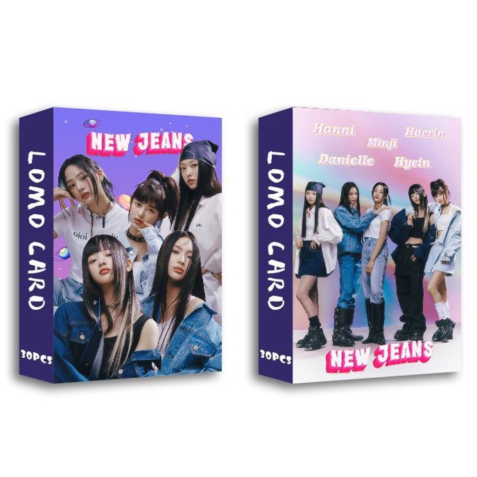 30pcs /box NJ Photocards Album Kartu Lomo NJ Kpop Postcards