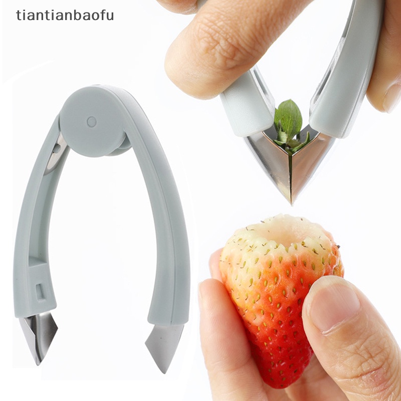 [tiantianbaofu] Stainless Steel Strawberry Pineapple Eye Peeler Seed Remover Klip Alat Buah Butik