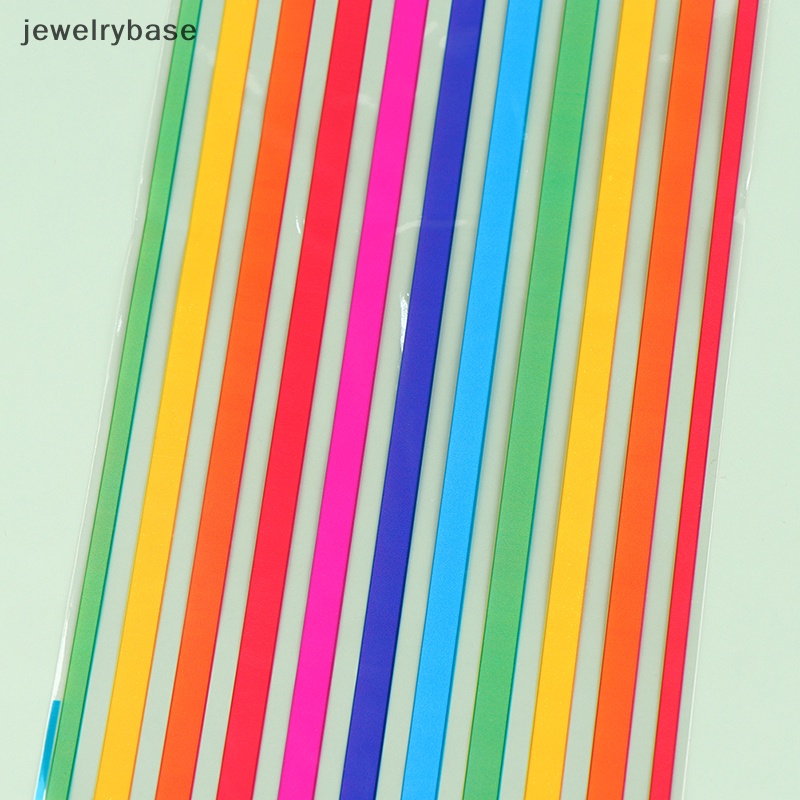 [jewelrybase] 120 Pcs Rain Stripes Candy Bags OPP Cellophane Kantong Hadiah Snack Makanan Kantong Butik