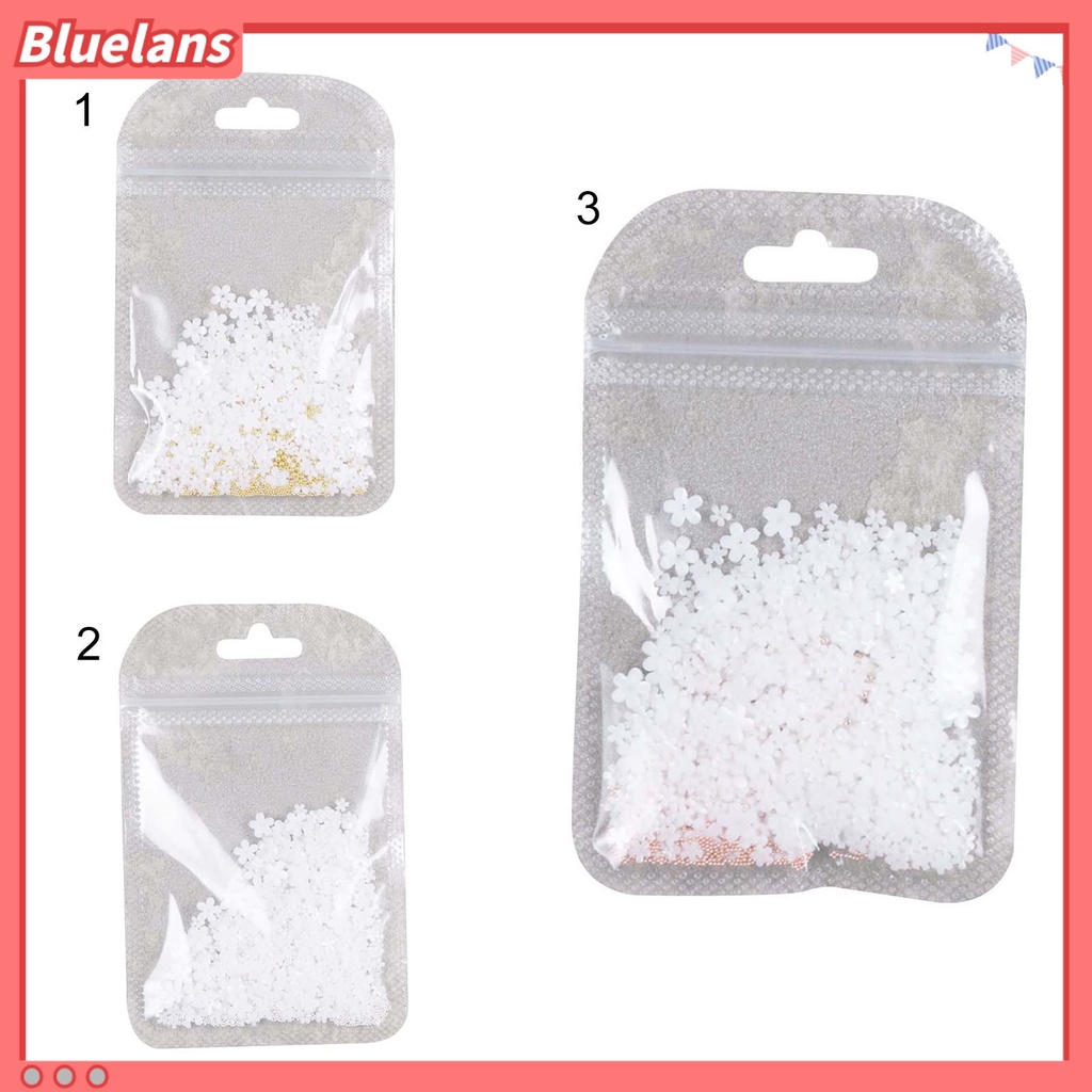 [BLM] 1pack Nail Art Bunga Hias Kreatif Resin Lima Kelopak Kecil Foral Manicure Dekorasi Untuk Wanita