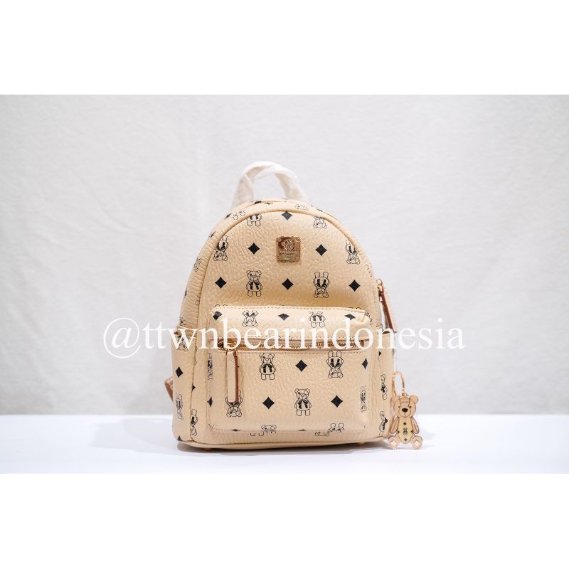 TTWN BEAR BACKPACK MEDIUM CREAM TN 2666
