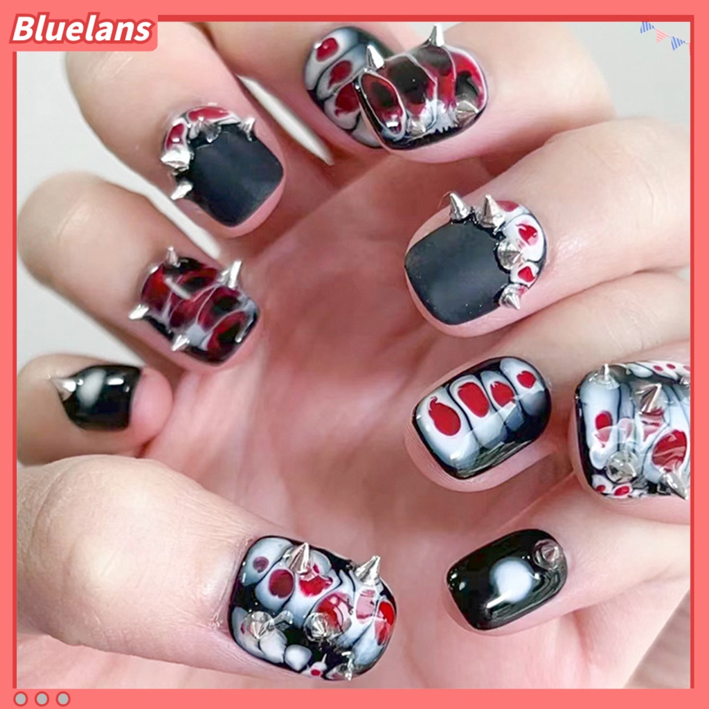 [BLM] 1kotak Pesona Nail Art Tidak Luntur Anti-Oksidasi Tahan Jatuh Yang Dapat Dilepas 12kisi DIY Rivet Gadis Kuku Aksesori Kecantikan Kuku Salon Pasokan