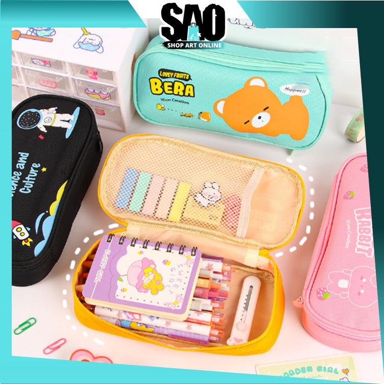 

SAO - S5832 Tempat Pensil Resleting Model Terbaru / Pencil Case Cartoon / Kotak Alat Tulis Korea Motif Lucu / Tempat Pensil Resleting Lucu