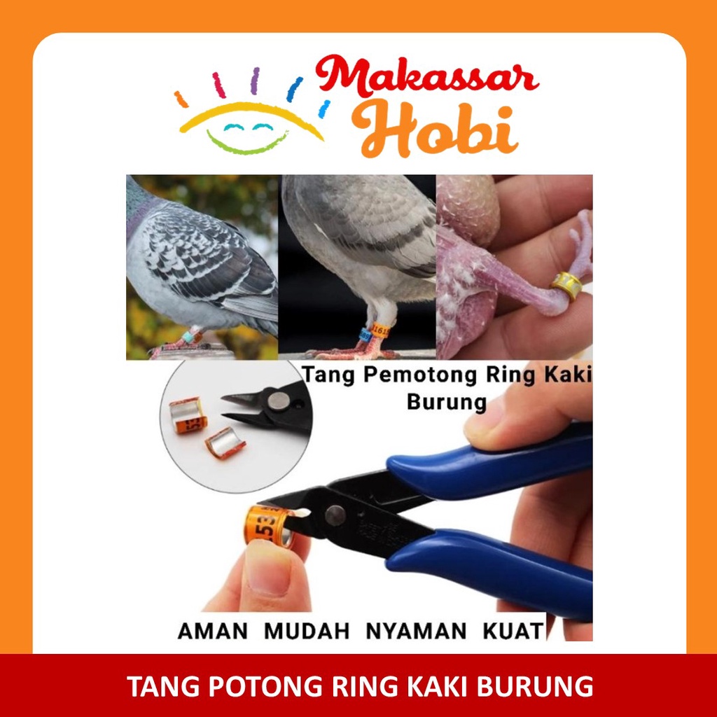 Tang Alat Potong Pemotong Gelang Ring Kaki Burung Lovebird Kenari dll