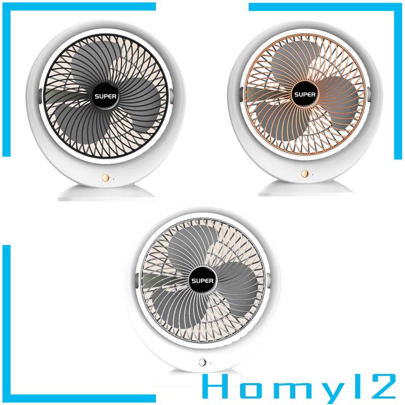 [HOMYL2] Kipas Angin Desktop 3speed Angin USB Rechargeable Mini Fan Untuk travel Kantor Indoor