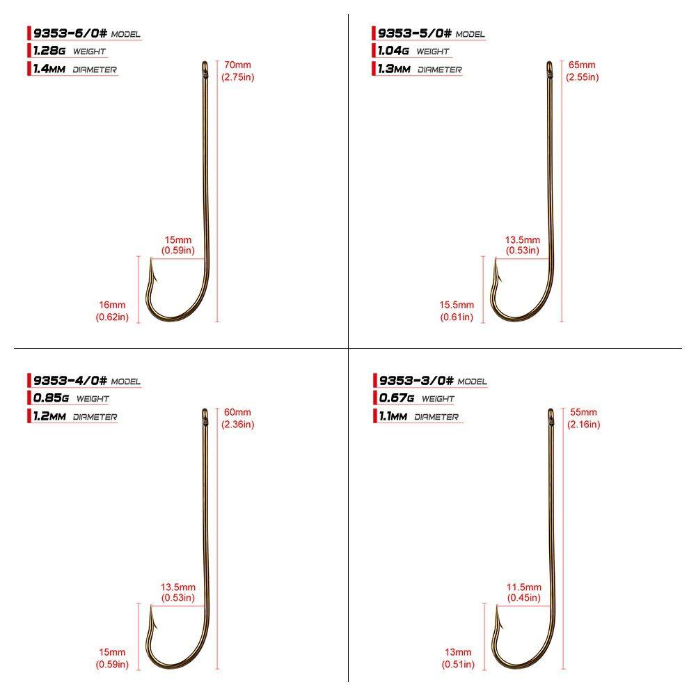 AUGUSTINA Kail Pancing Agustina 100pcs/ Lot Metal Kekuatan Tinggi1#-12# Kail Pancing Berduri Air Asin Baja Karbon Tinggi