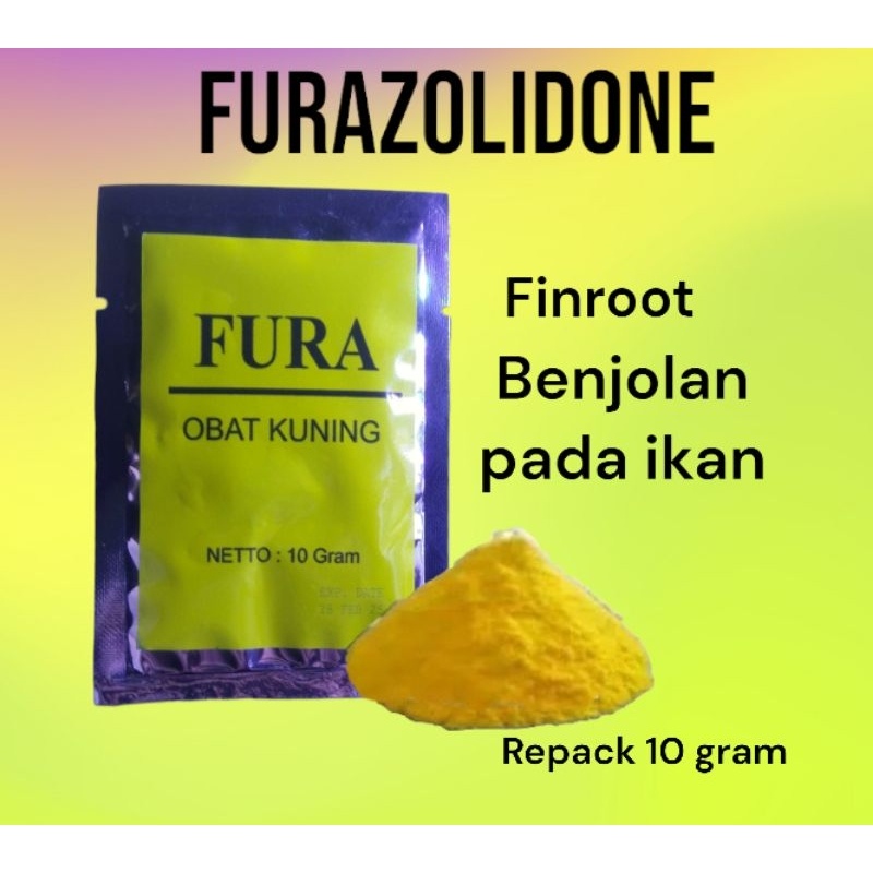 fura obat kuning ikan 10 gram/elbayu obat kuning antibiotik ikan
