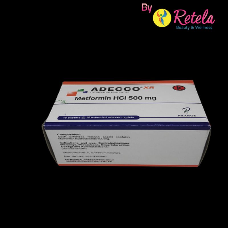 ADECCO XR 500MG 1 STRIP 10 CAPLET