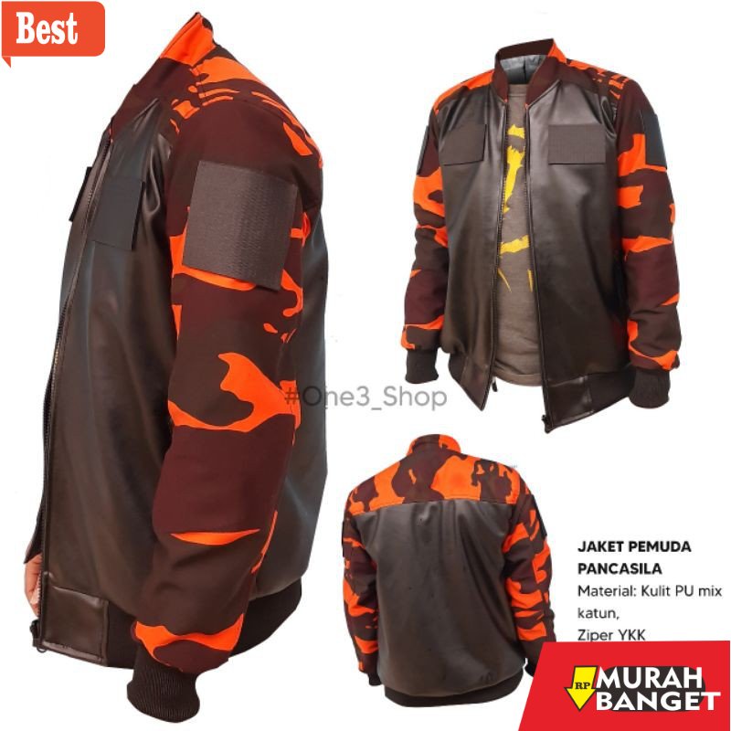 Jaket kulit pria terbaru- Jaket Pemuda pancasila PP Kulit PU Premium