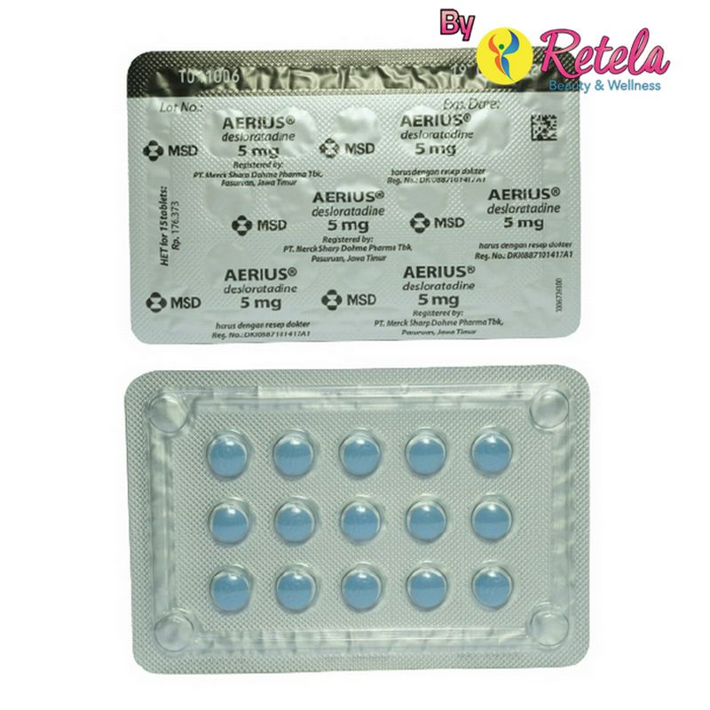 AERIUS 5MG 1 STRIP 15 TABLET