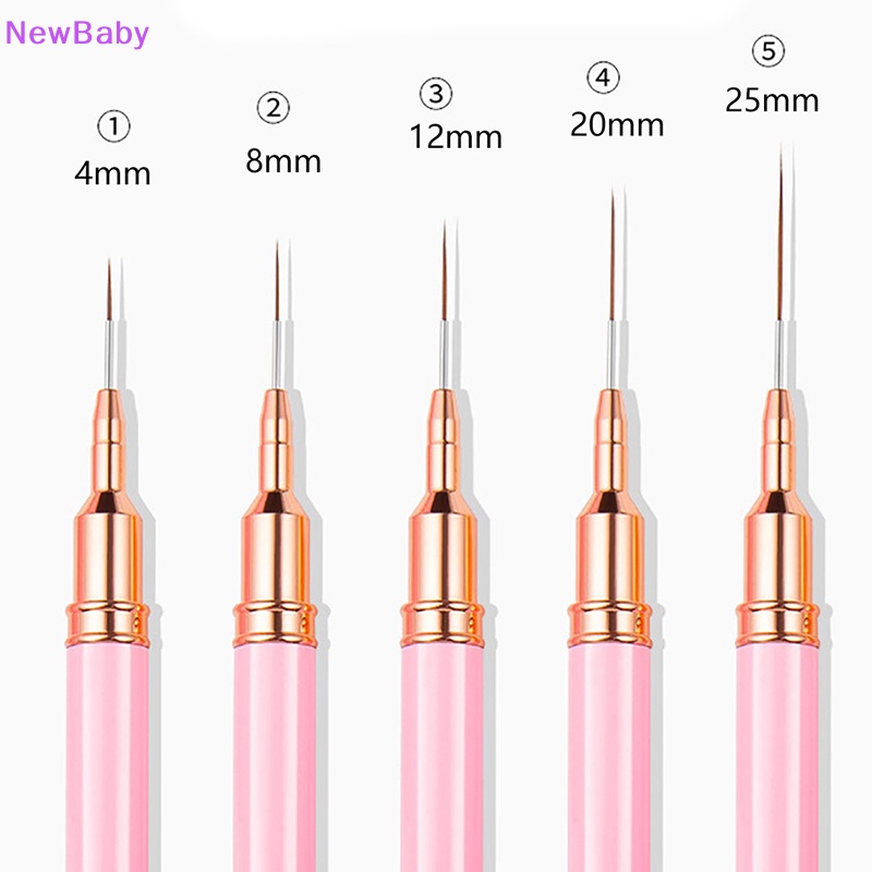 Newbaby 1Pcs Nail Art Liner Brush Pen Salon Menggunakan Sikat Rambut Nylon Manicure Tools ID