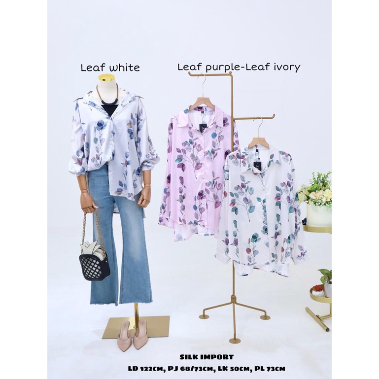 Kemeja  Silk Leaf Oversize 2301.02.078