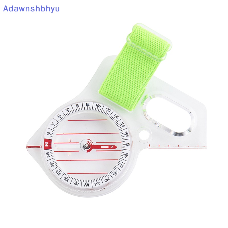 Adhyu 1pc Kompas Jempol Profesional Luar Ruangan Elite Lomba Orienteering Compass Portable Compass Map Scale Compass ID